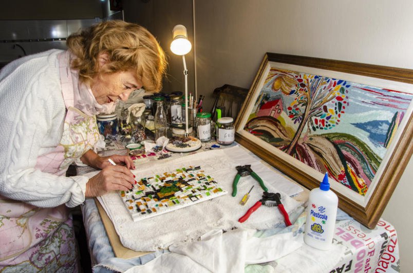 "Continué trabajando en este  arte y después no paré más"