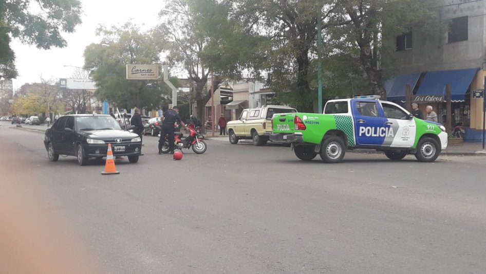 Accidente en 25 de Mayo y Olavarría