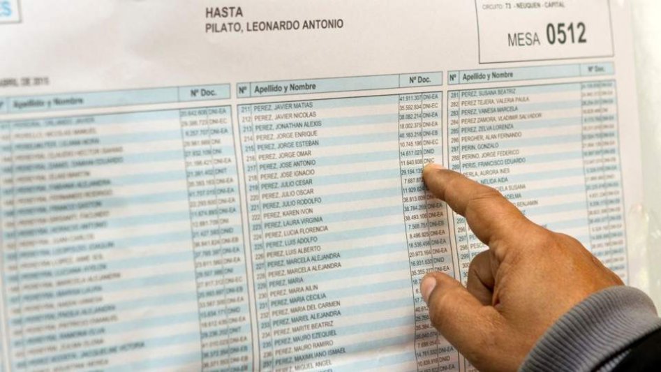 Recuerdan que hasta el viernes hay tiempo para revisar el padrón provisorio