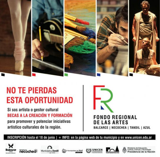 Convocatoria para acceder a las becas del Fondo Regional de las Artes