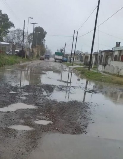 En Azul, las lluvias generaron inconvenientes  en algunos barrios, pero ninguno a gran escala