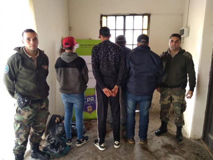 Cazadores arrestados e infraccionados 