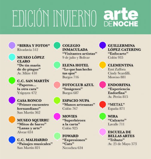 Circuito de Arte de  Noche Invierno