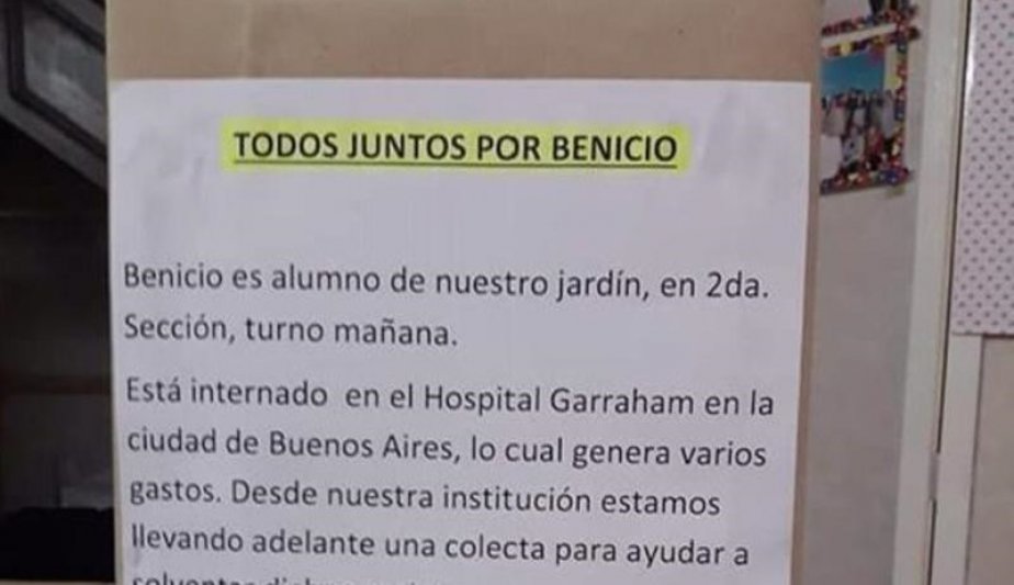 Benicio, ejemplo de entereza y valentía,  quiere volver a clases cuanto antes