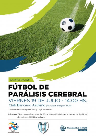 Capacitación y jornada de fútbol de parálisis cerebral 