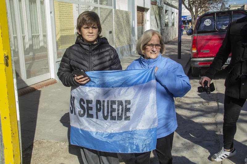 Los treinta minutos de Macri y Vidal en Azul 