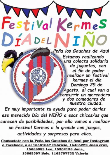 Colecta de juguetes para el Día del Niño 