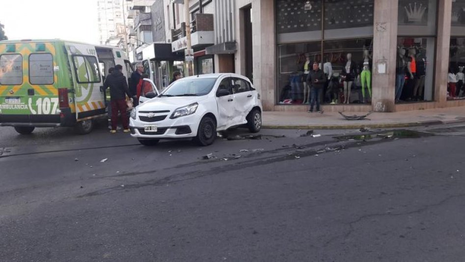 Dos choques en el centro, sin heridos