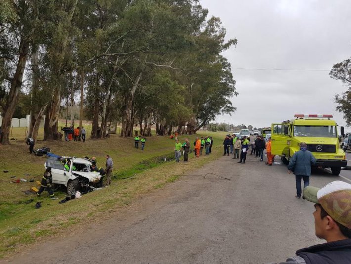 Choque en la Ruta 3 tres lesionados