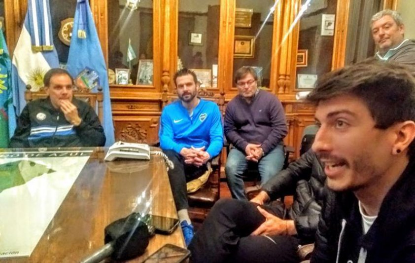 Boca y Bolívar, en el despacho del Intendente