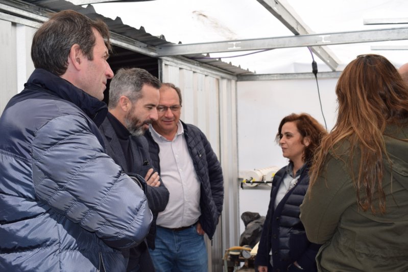 El intendente Capra y el senador Jáuregui recorrieron trabajos que están en ejecución