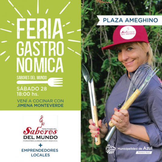 La feria "Sabores del Mundo" estará en Azul