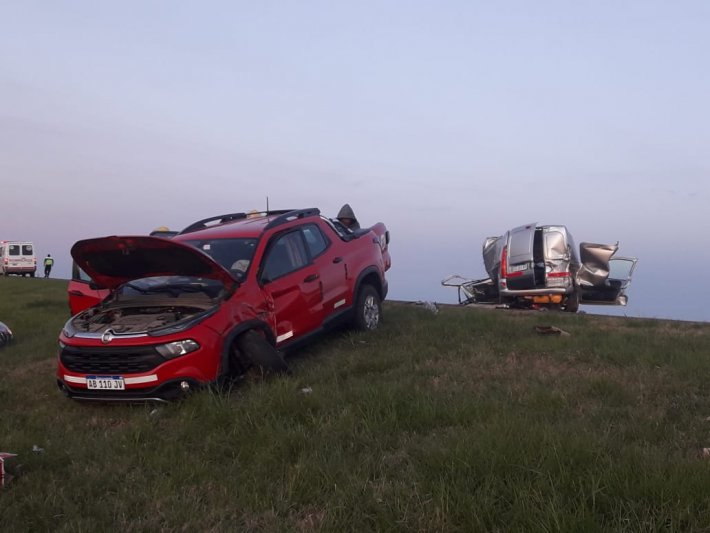 Un choque múltiple en la Ruta 3 dejó ayer como saldo una mujer fallecida