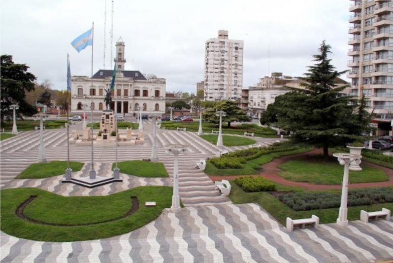 La plaza central de festejo