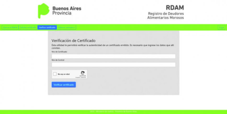 En la Provincia, obtener el certificado  de deudores morosos será más sencillo