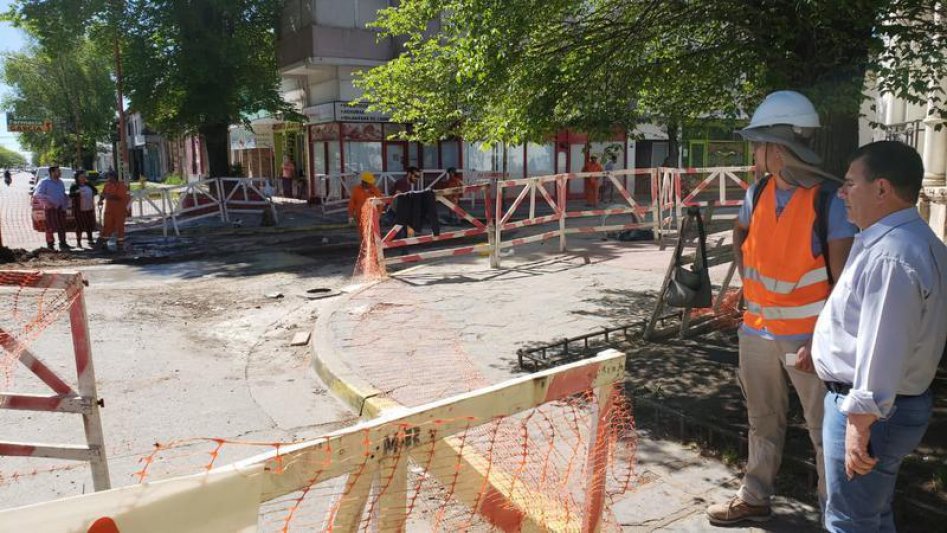 Bertellys constató obras de repavimentación
