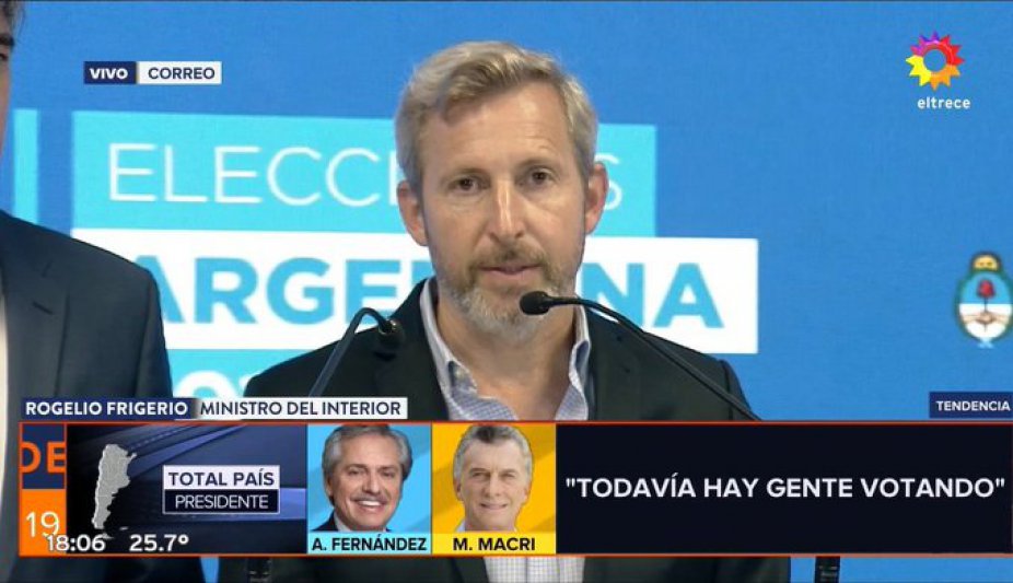 Frigerio destacó que votó más del 80% del padrón y los resultados estarán a las 21