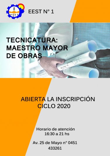  Tecnicatura en Maestro Mayor de Obras