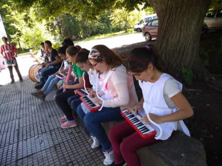 Muestra de los talleres  de arte de escuelas rurales