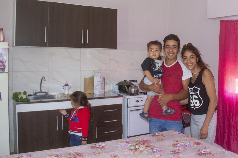 Se realizó la bendición de una nueva casa  construida por Cáritas Vivienda Azul