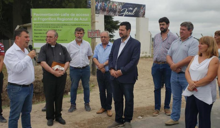 Se inauguró la obra de asfalto del acceso al Frigorífico