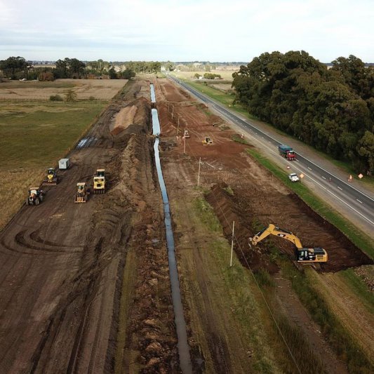 La Autopista en la Ruta Nacional N° 3 se  encuentra paralizada por falta de fondos