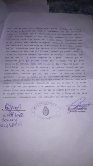 En una escuela rural provocaron  daños y robaron en dos ocasiones 
