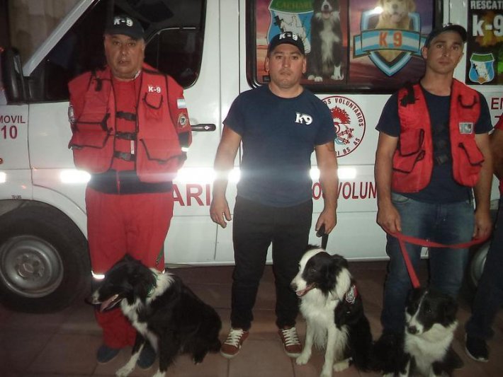 Participación de los Bomberos Voluntarios  en la búsqueda del remisero desaparecido