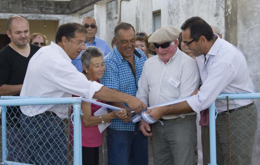Reinauguraron la cancha de bochas del  Centro de Jubilados de Villa Piazza