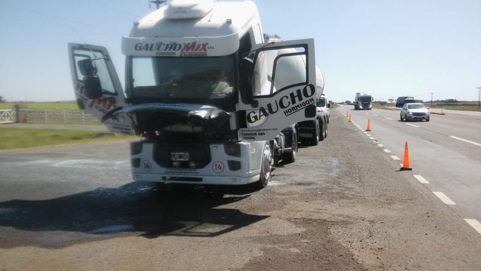 Sofocaron el incendio de un camión
