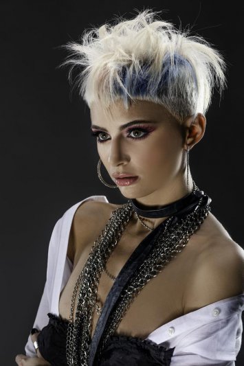 Silvia Aranza en el International  Hairdressing Awards, en Madrid