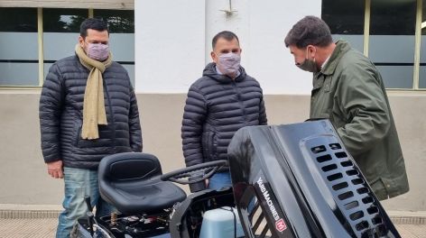 Visita del intendente Bertellys a Chillar