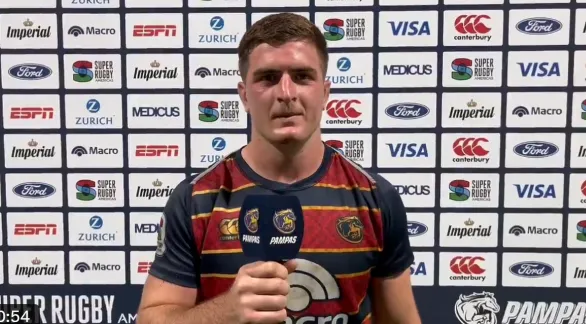 Con un try del azuleño Juan Penoucos,   Pampas goleó a Cobras Brasil Rugby  