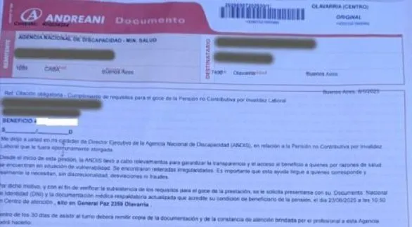 La Agencia Nacional de Discapacidad citó   a auditorías médicas en lugares inexistentes
