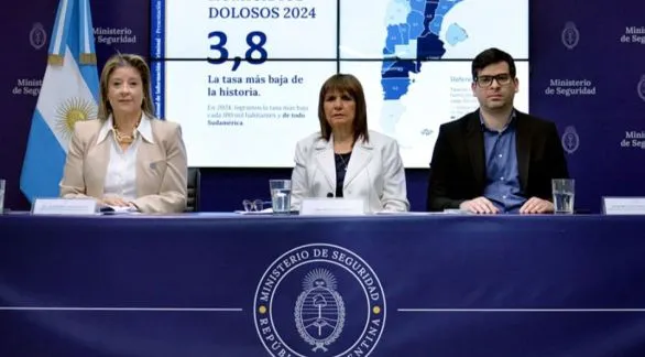 Bullrich celebró la tasa de homicidios más baja de Sudamérica: confirma el descenso en Provincia