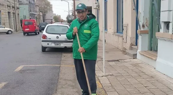 El querido barrendero del Centro