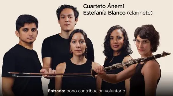 Presentación del Cuarteto Ánemí   junto a la azuleña Estefanía Blanco