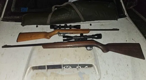 Cazadores fueron aprehendidos por la portación ilegal de armas de fuego