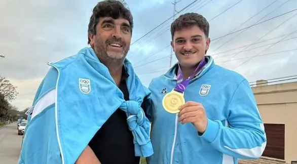 Arrieguez regresó a Chillar: así lo recibieron tras conseguir la medalla de oro en Paraguay 
