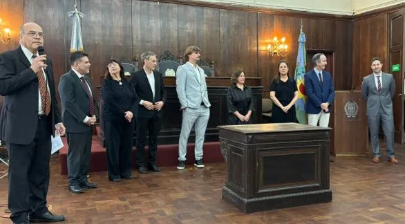 Juró Martín Viceconte, magistrado azuleño que ahora integra el Tribunal Oral en lo Criminal de Tandil