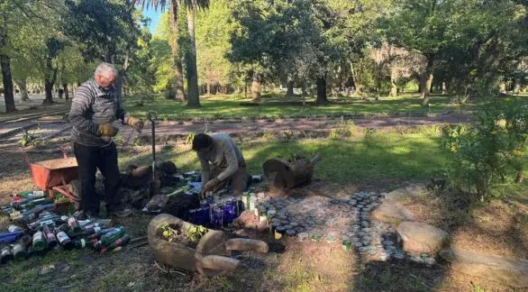 Realizan tareas de acondicionamiento en el Parque