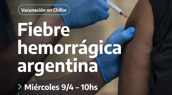 Chillar: vacunación contra fiebre hemorrágica argentina