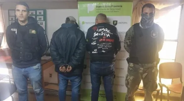 Los condenados anteayer en el juicio oral por el robo en el campo La Negrita habían sido detenidos en Olavarría el 25 de mayo de 2022.  CPR AZUL/PBA/ARCHIVO     